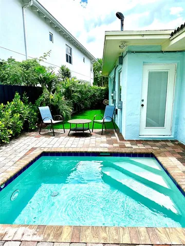 a house with a garden space