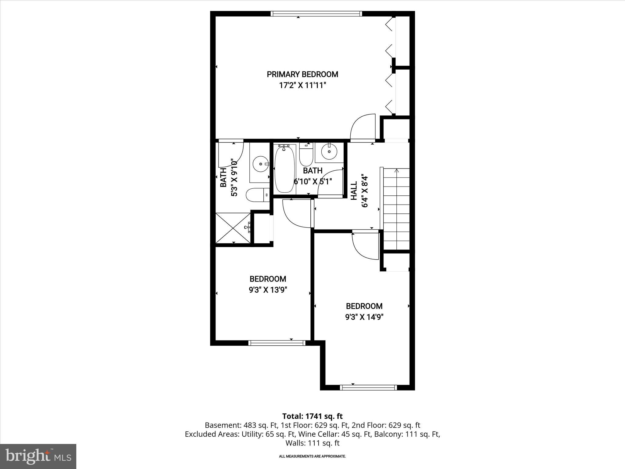 7214 Lasting Light Way Columbia, MD 21045 - Photo 18 of 21 3rd_floor_7214_lasting_light_way_columbia_with_dim