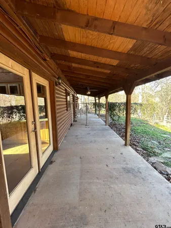 a view of an entryway of a house