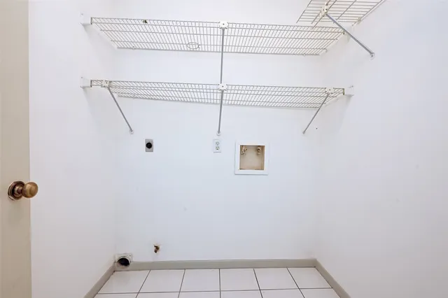 a view of a room with rack on the wall