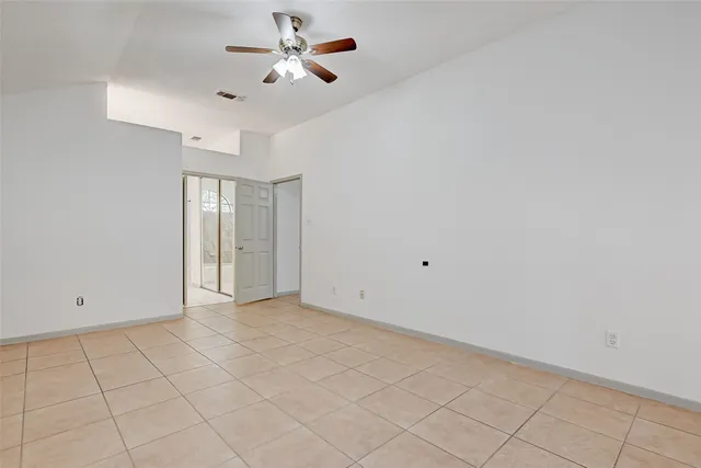 a view of an empty room