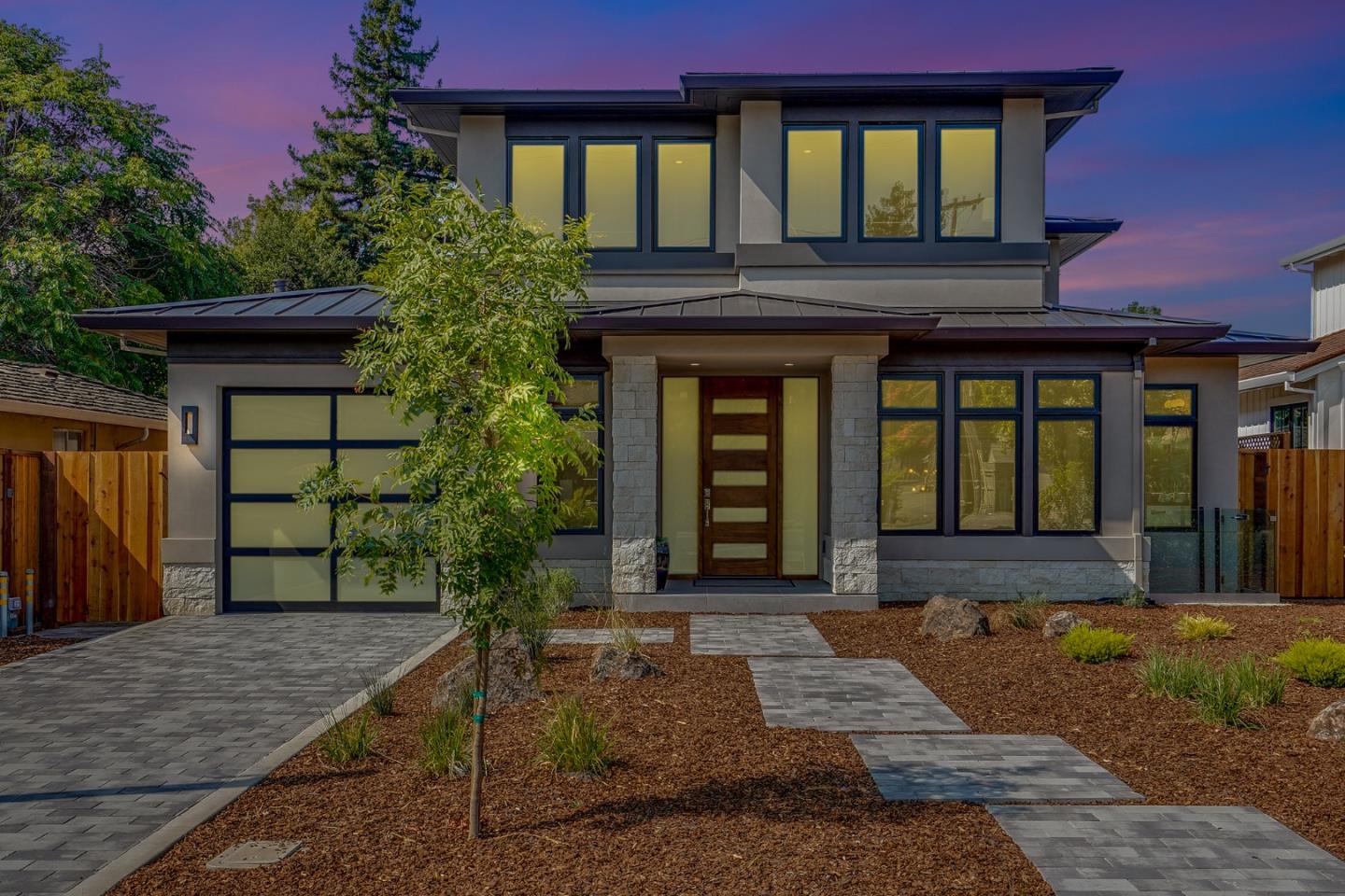 a front view of a house