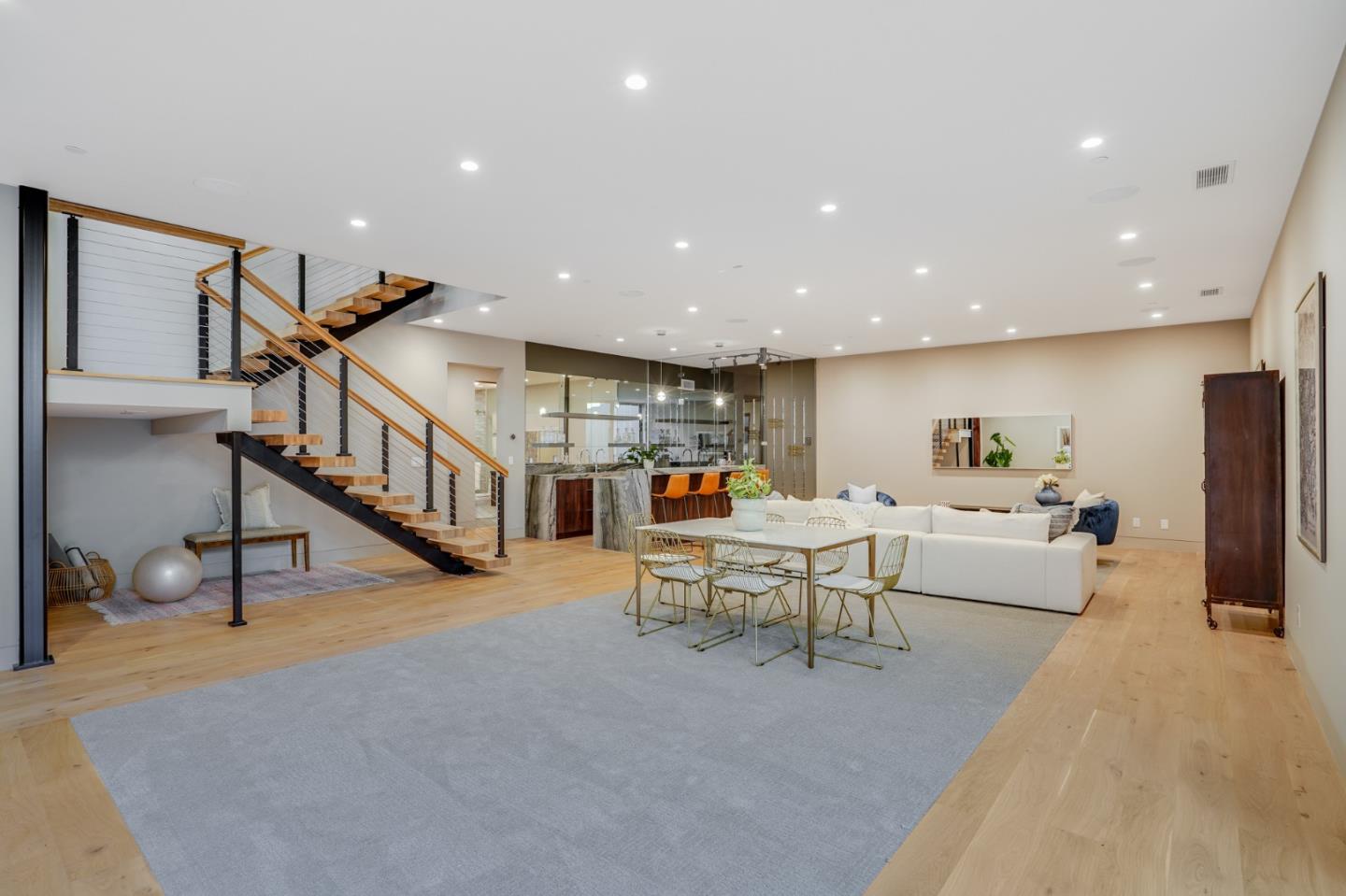 67 Lyell Street Los Altos, CA 94022 - Photo 14 of 31 a living room with furniture and a ceiling fan