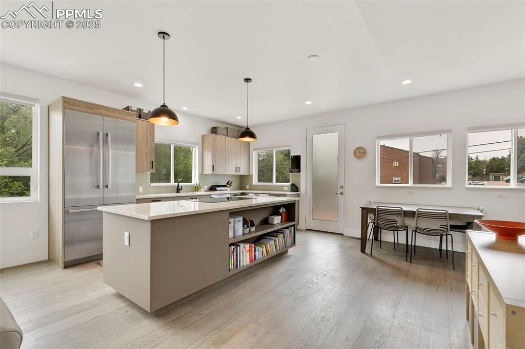 50 Sommerlyn Road Colorado Springs, CO 80906 - Photo 10 of 39 a large kitchen with stainless steel appliances lots of counter top space