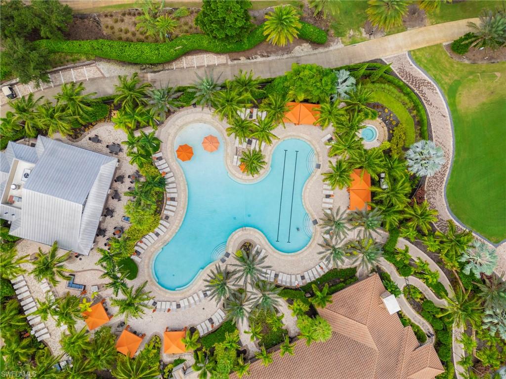 9402 Pocida Court, Unit 202 Naples, FL 34119 - Photo 30 of 31 Bird's eye view of a pool area