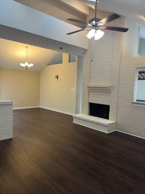 2015 Echo Ridge Sugar Land, TX 77478 - Photo 7 of 29 a view of an empty room with wooden floor and a fireplace