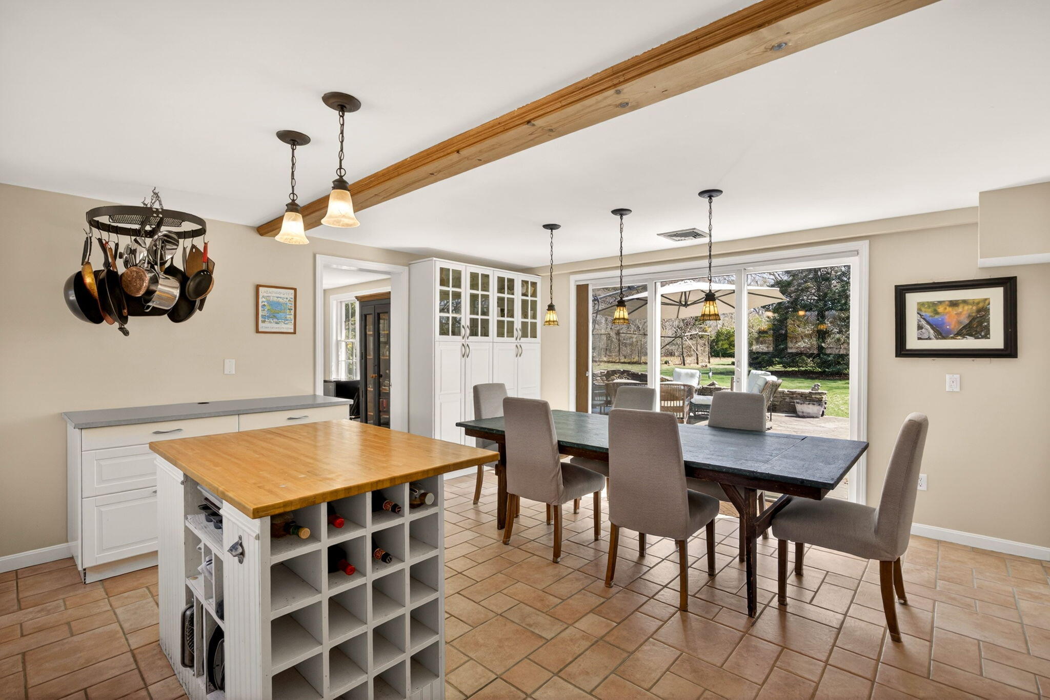 474 Davisville Road East Falmouth, MA 02536 - Photo 39 of 66 a view of a dining room with furniture and chandelier