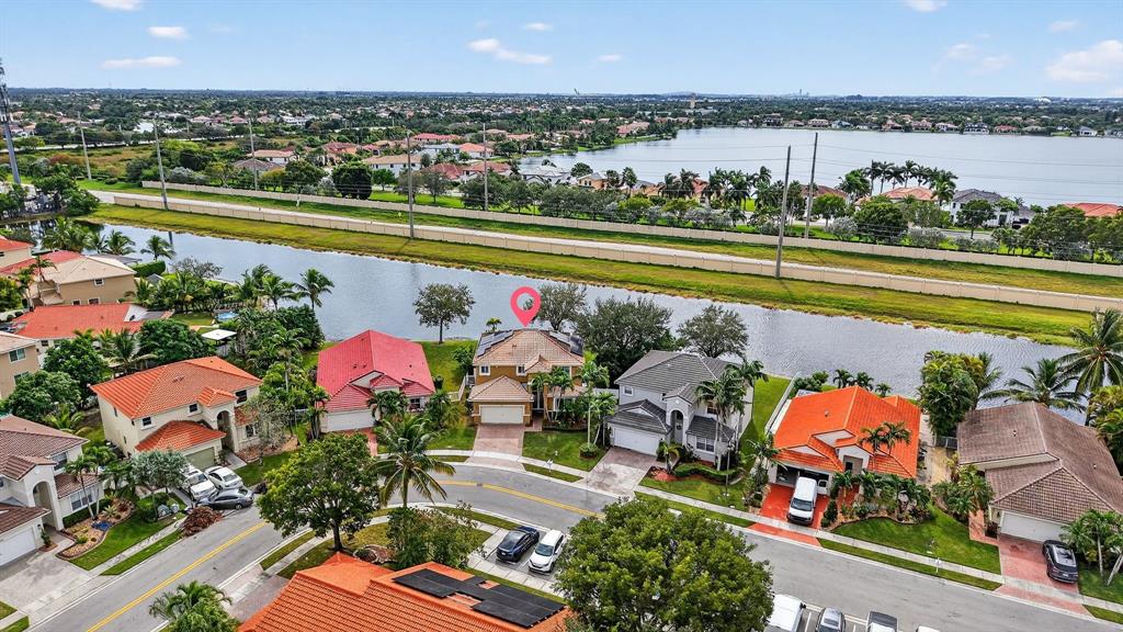 18676 Southwest 16th Street Pembroke Pines, FL 33029 - Photo 54 of 61 an aerial view of tennis court