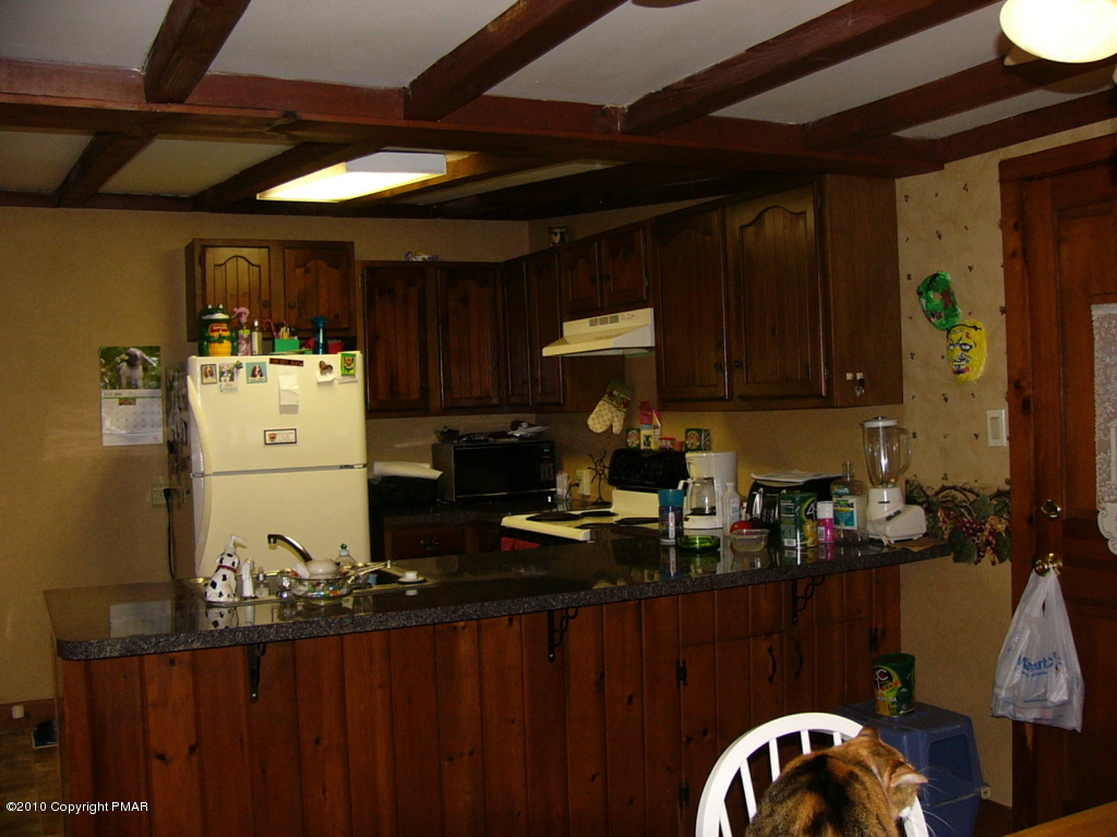 Lake Road Canadensis, PA 18325 - Photo 4 of 10 a kitchen with refrigerator and cabinets
