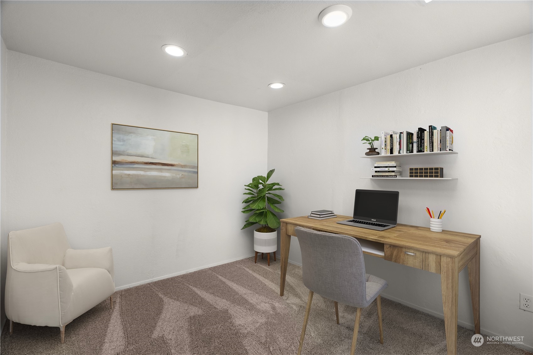 9721 Fremont Avenue North Seattle, WA 98103 - Photo 22 of 27 a view of a workspace with furniture