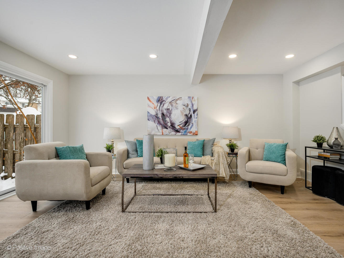 526 Thomas Road Bolingbrook, IL 60440 - Photo 3 of 23 a living room with furniture and a large window