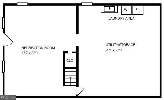 8620 Victoria Road Springfield, VA 22151 - Photo 29 of 29 Interior (General)Lower Level Floor Plan