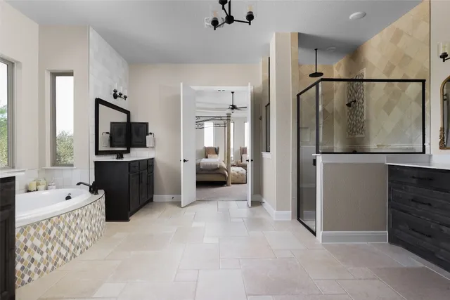 a view of hallway with living room and furniture