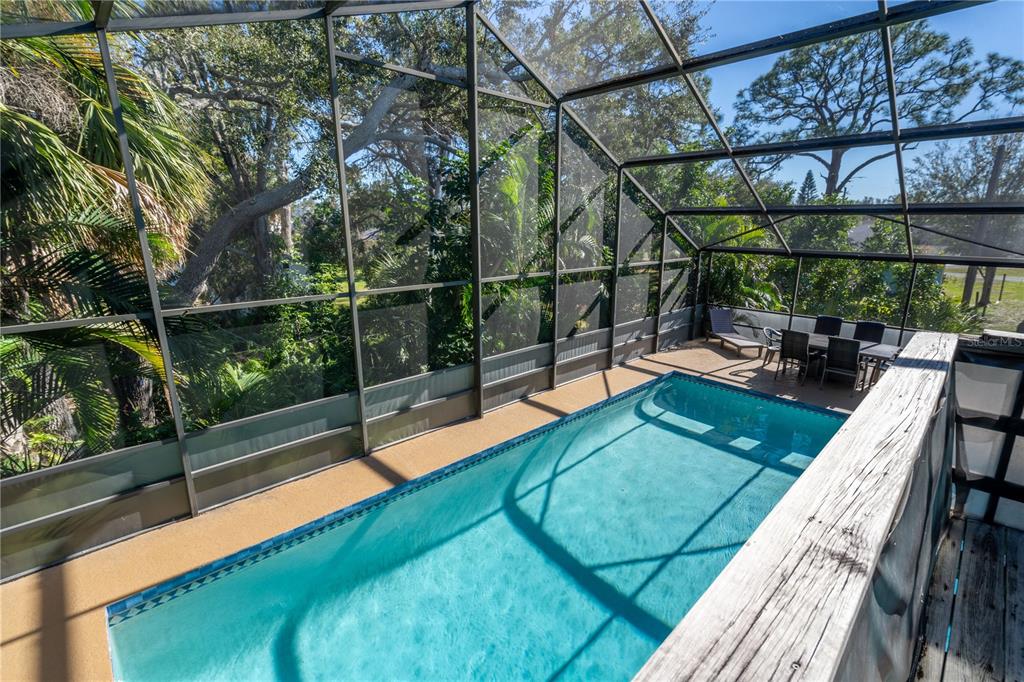 521 Pameto Road Nokomis, FL 34275 - Photo 26 of 41 a view of swimming pool with a patio and a yard