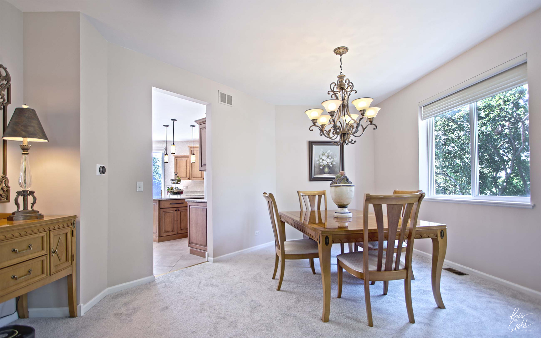 515 Capital Lane Gurnee, IL 60031 - Photo 5 of 32 a dining room with furniture a chandelier and window
