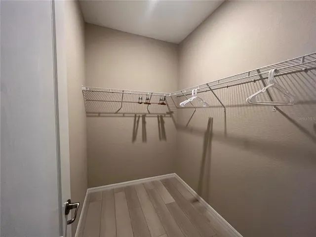 a view of a walk in closet