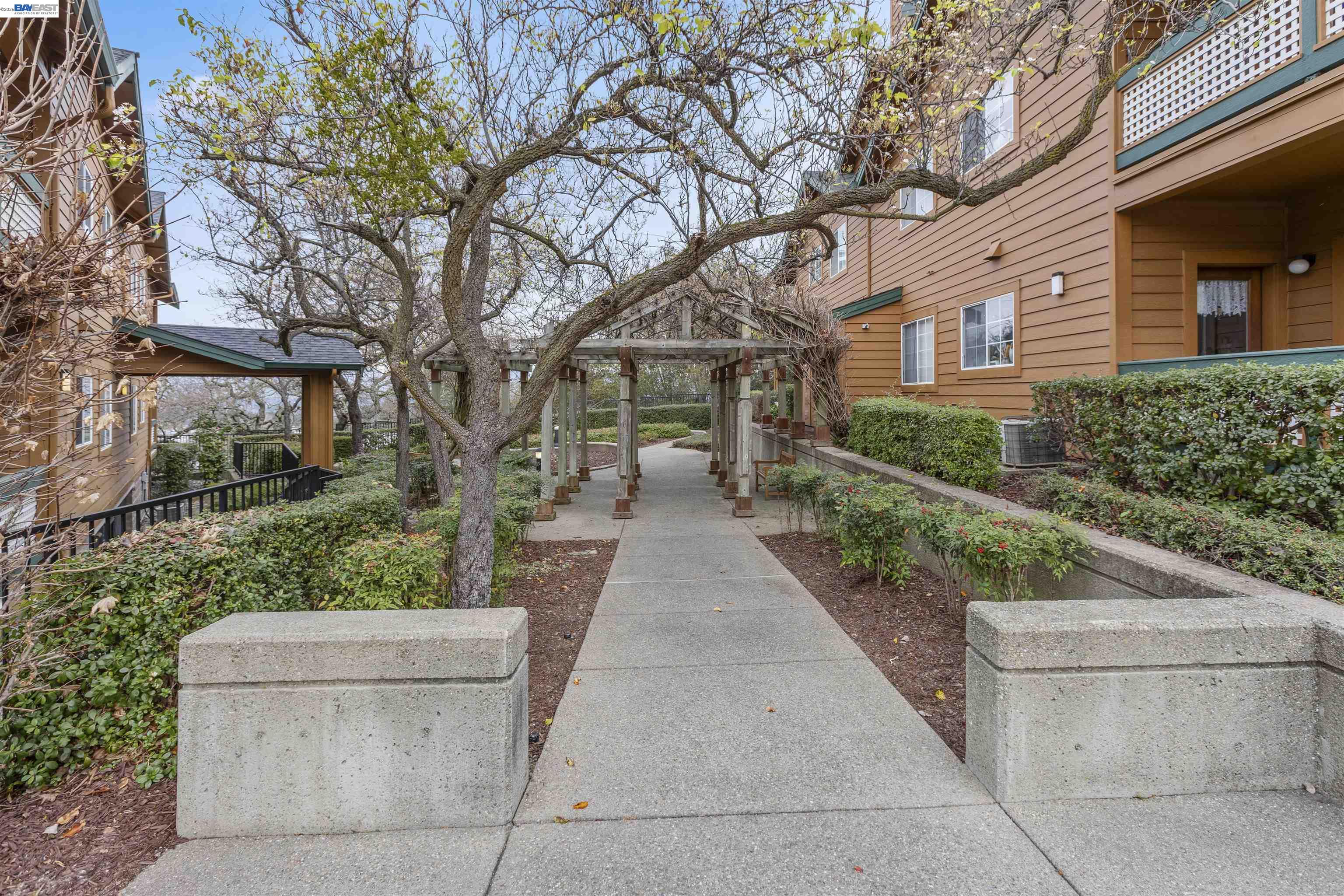 113 Stone Pine Lane San Ramon, CA 94583 - Photo 27 of 31 a view of a brick house with a yard and potted plants