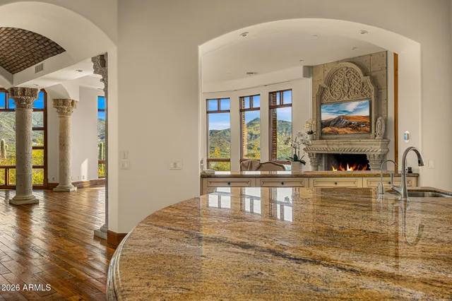 a view of stairs with wooden floor