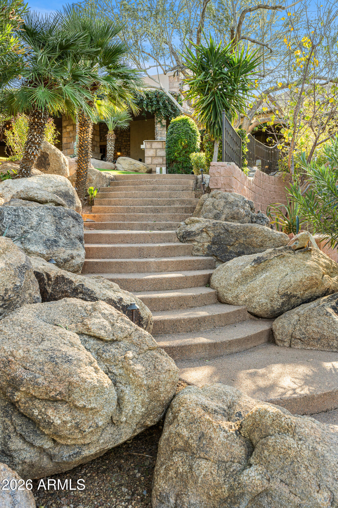 42820 North Fleming Springs Road Cave Creek, AZ 85331 - Photo 61 of 88 64grand stairway to courtyard