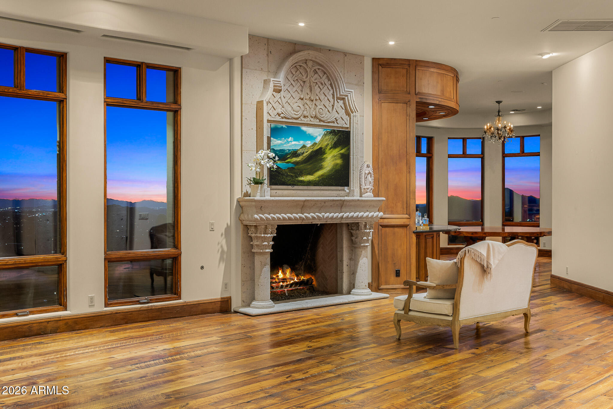 42820 North Fleming Springs Road Cave Creek, AZ 85331 - Photo 73 of 88 76great room_twilight