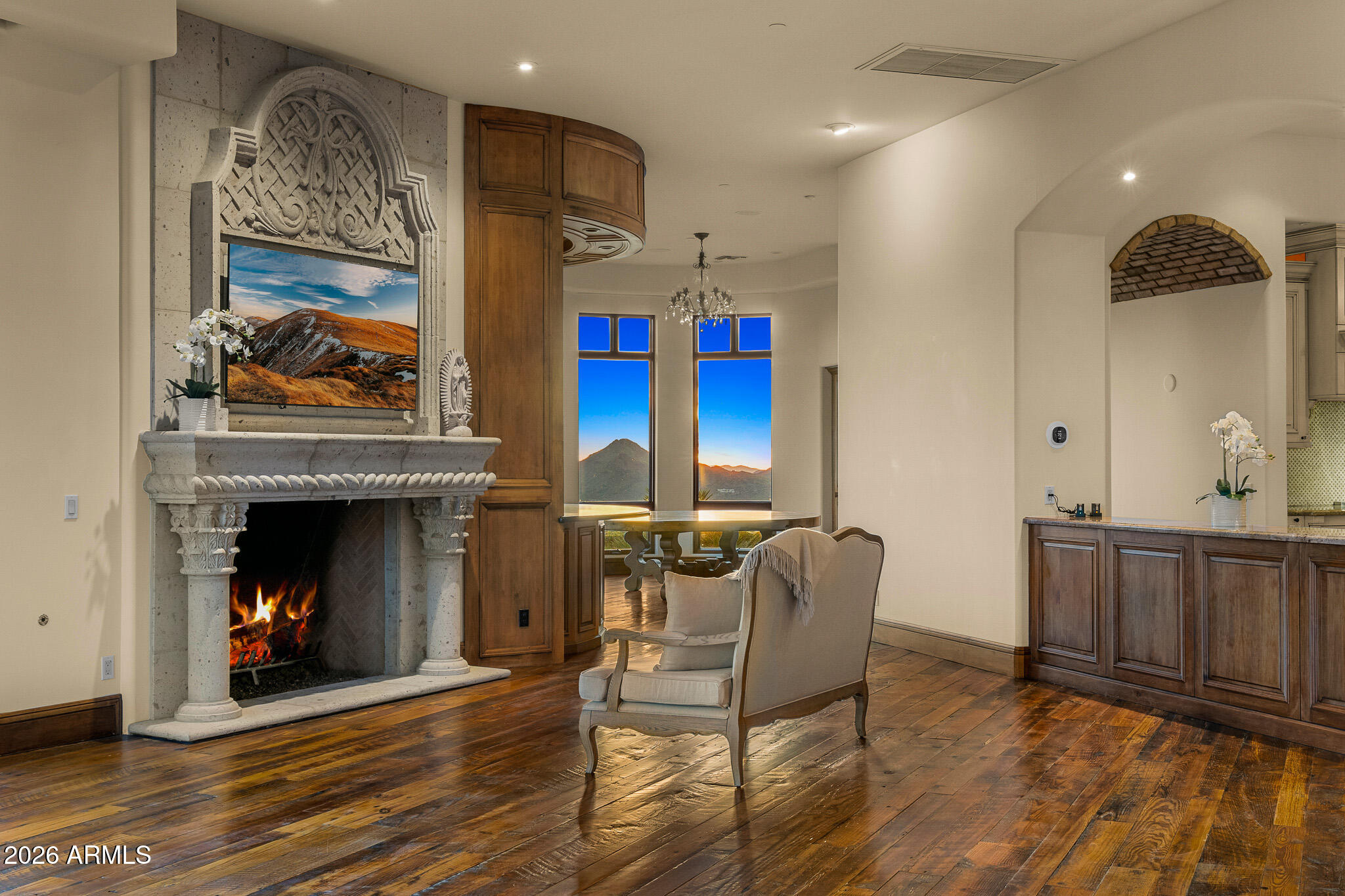 42820 North Fleming Springs Road Cave Creek, AZ 85331 - Photo 74 of 88 77great room3_twilight