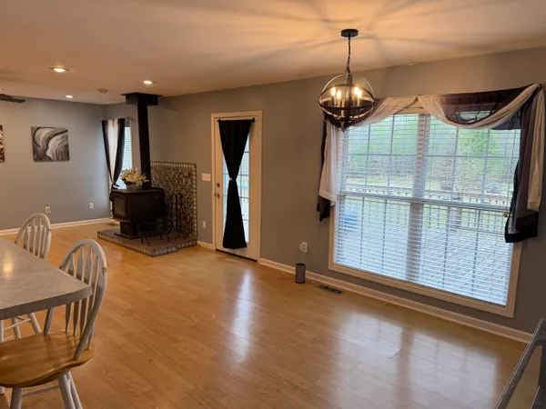 a view of livingroom with furniture and windows