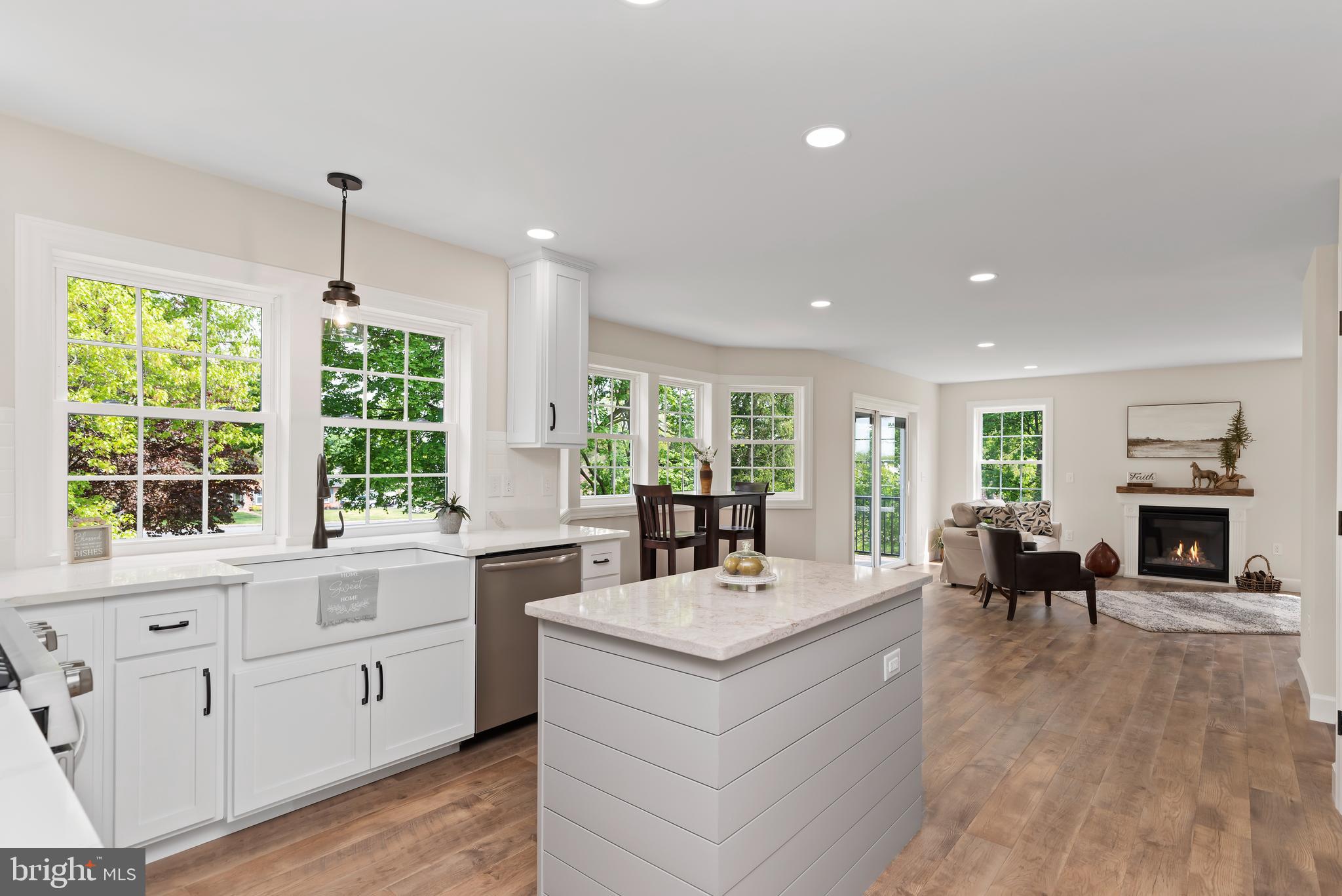 423 Meeting House Spring Road Carlisle, PA 17013 - Photo 17 of 68 Open floor plan of kitchen, breakfast, & living