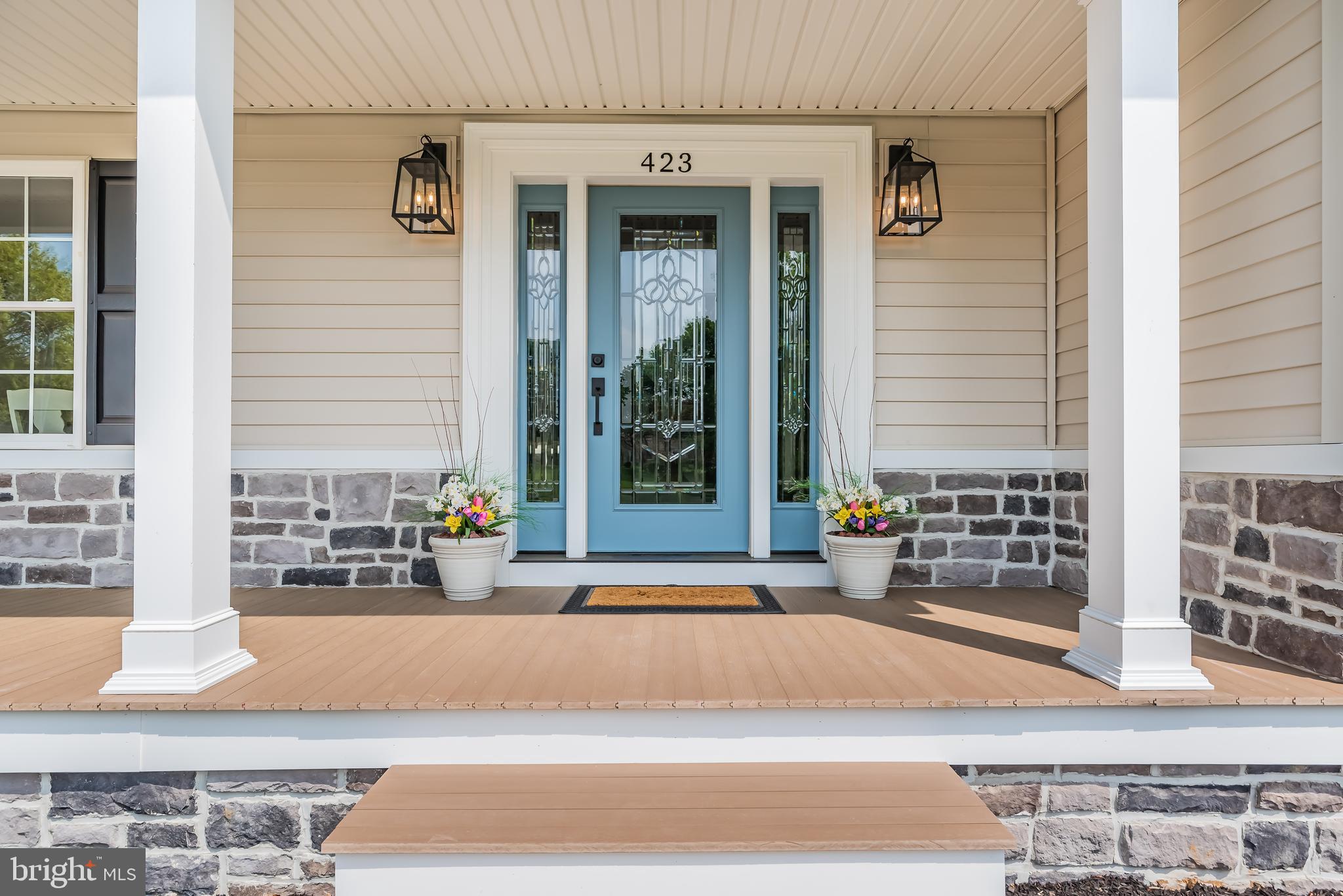 423 Meeting House Spring Road Carlisle, PA 17013 - Photo 5 of 68 Beautiful entry & maintenance-free PVC plank porch