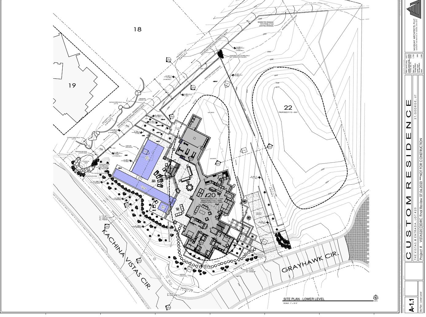 20 West Grayhawk Circle St. George, UT 84770 - Photo 15 of 67 Site plan lower