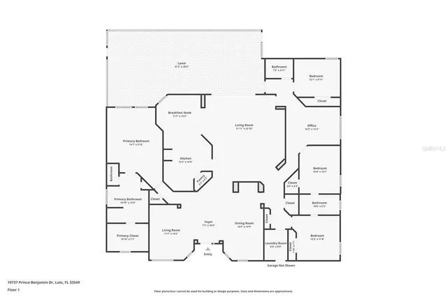 $825,000 | 19737 Prince Benjamin Drive, Lutz, FL 33549