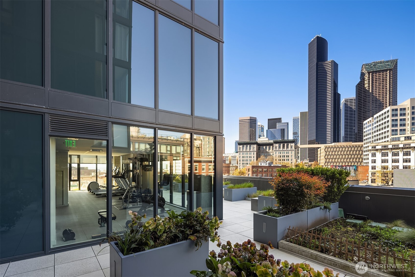 450 South Main Street, Unit 618 Seattle, WA 98104 - Photo 23 of 40 a view of a potted plants from a balcony