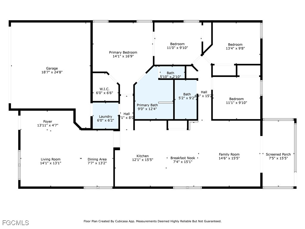 9740 Gladiolus Bulb Loop Fort Myers, FL 33908 - Photo 26 of 26 a picture of a floor plan