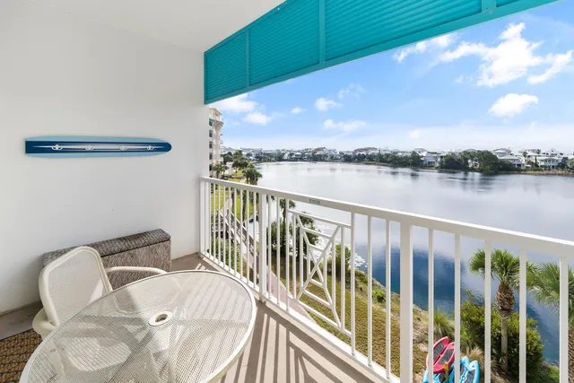 a front view of a building with outdoor space