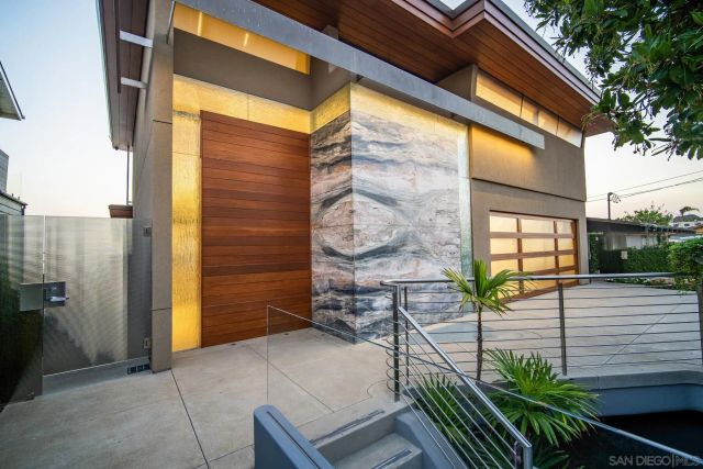 a view of a house with a balcony