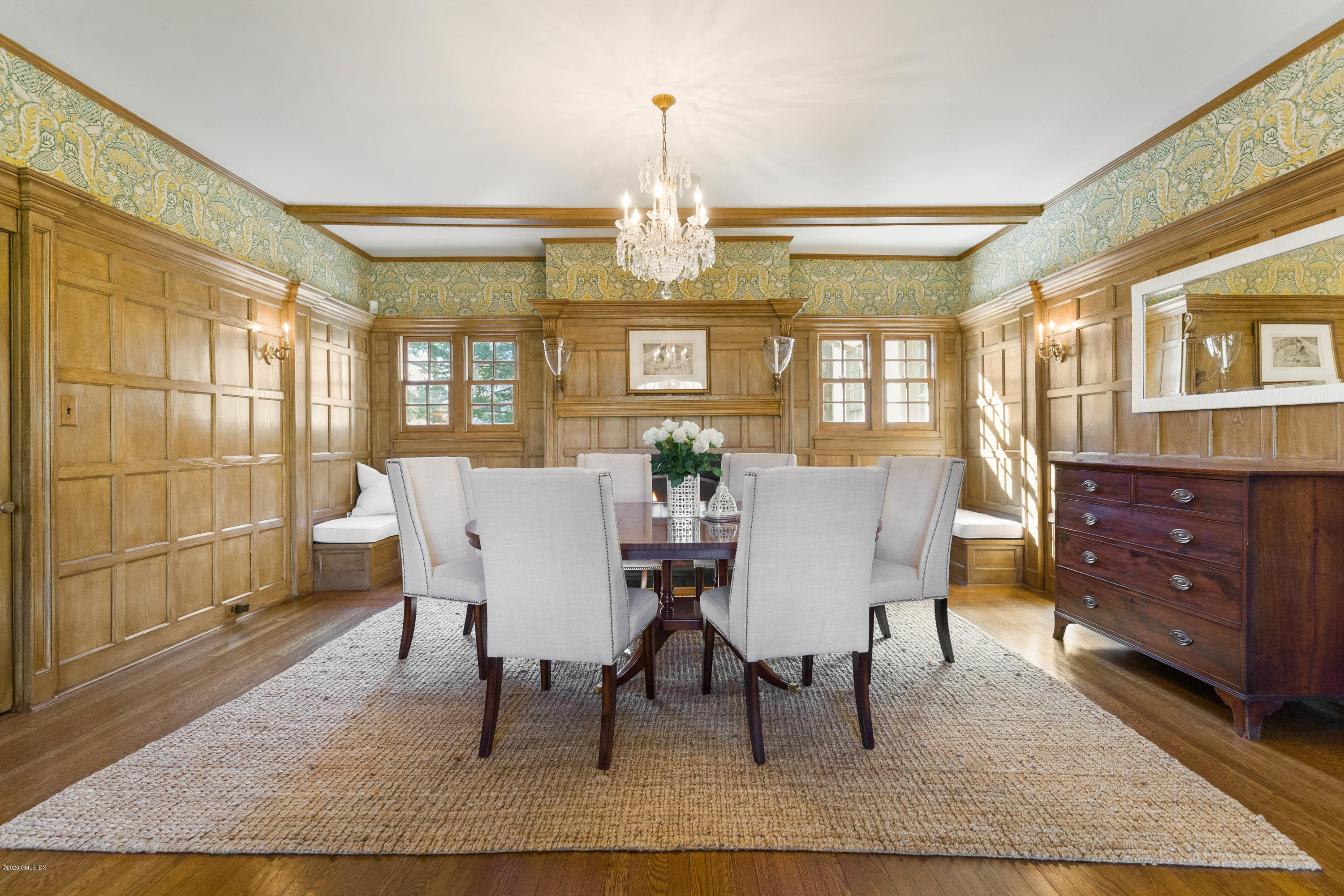 7 Brookside Park Greenwich, CT 06831 - Photo 27 of 52 a view of a dining room with furniture and window