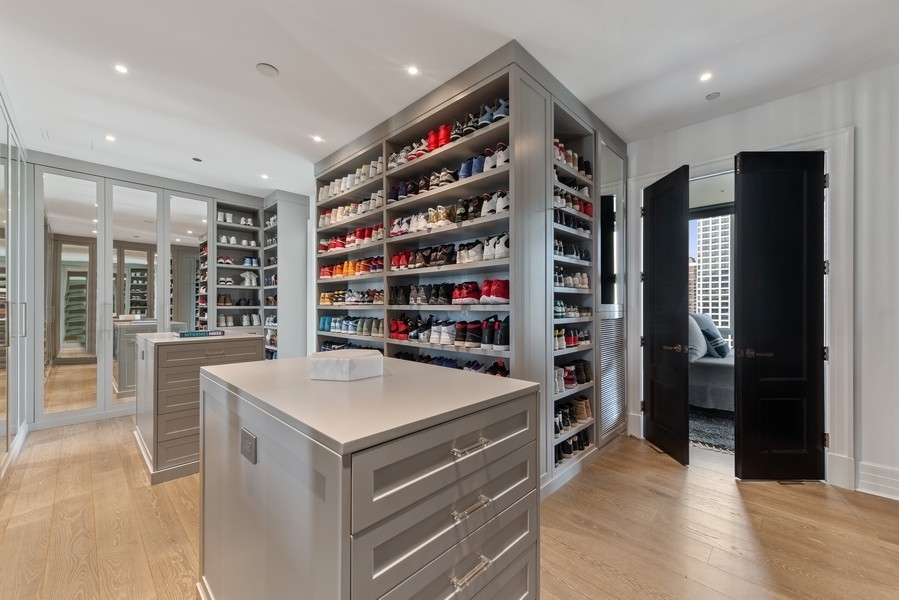 9 West Walton Street, Unit 1901 Chicago, IL 60610 - Photo 38 of 64 a view of walk in closet and living room