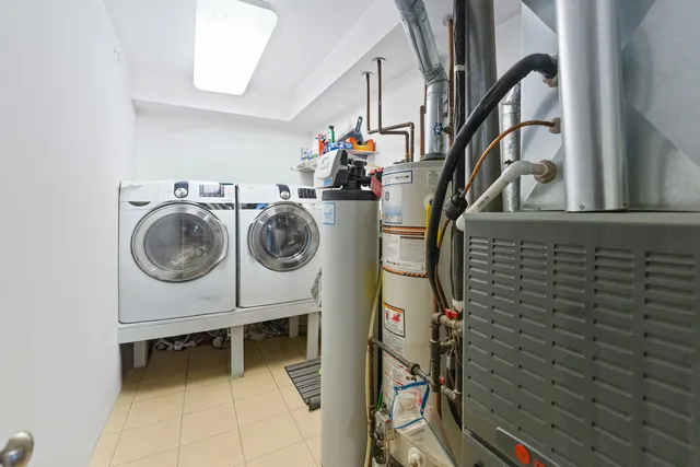 a view of a balcony with furniture