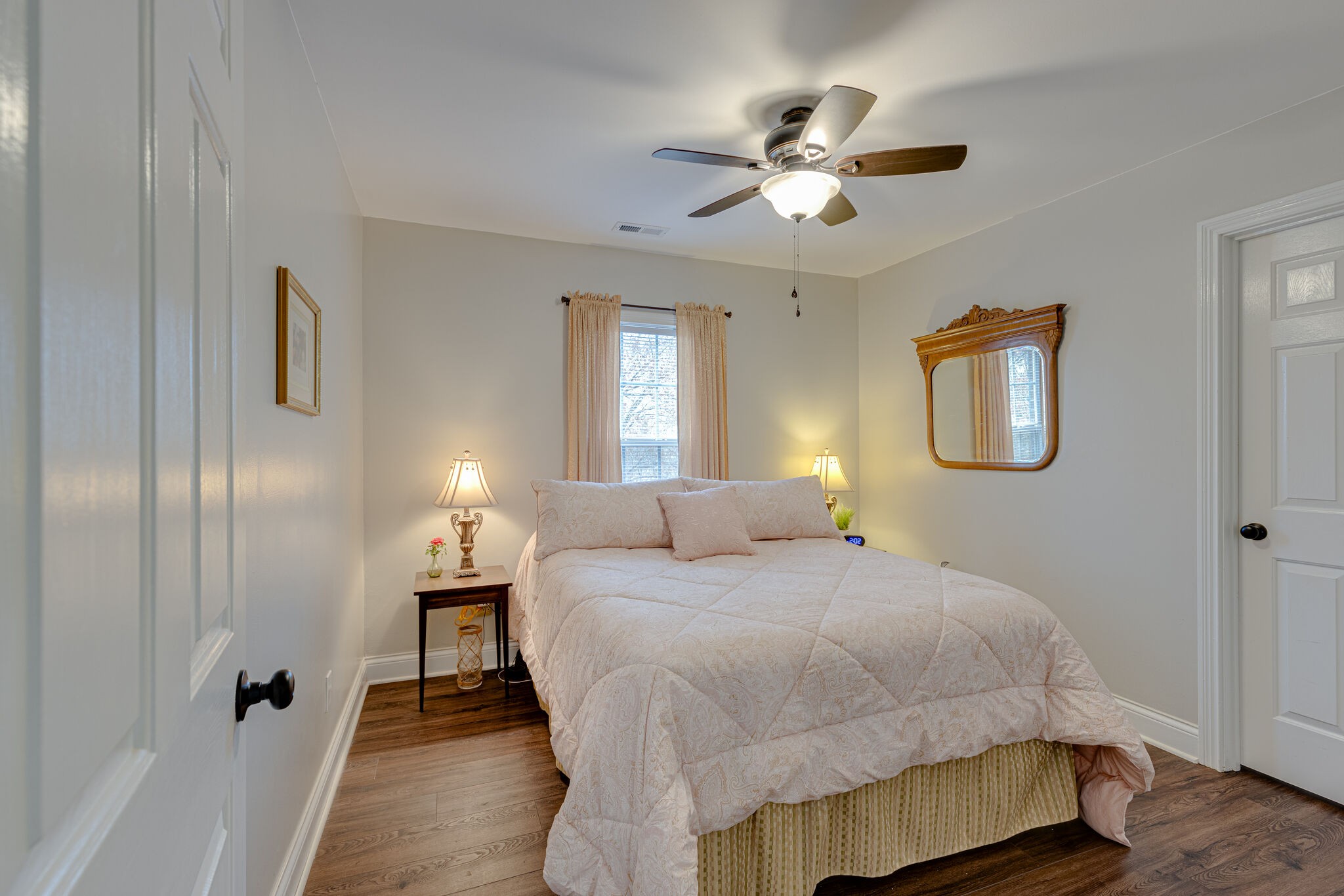 1906 Kent Lane Spring Hill, TN 37174 - Photo 28 of 39 a bedroom with a bed and a chandelier