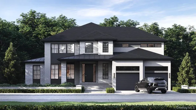 front view of a house with a small yard