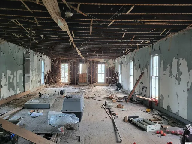 a view of a storage room