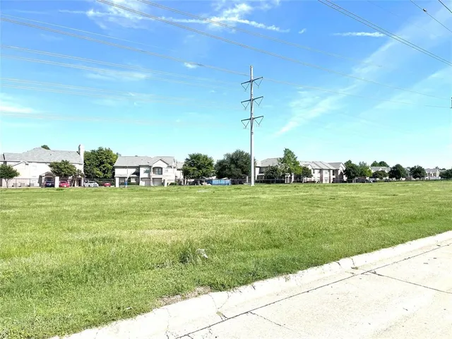 a view of a park with plants