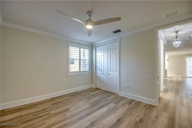 a view of a closet area