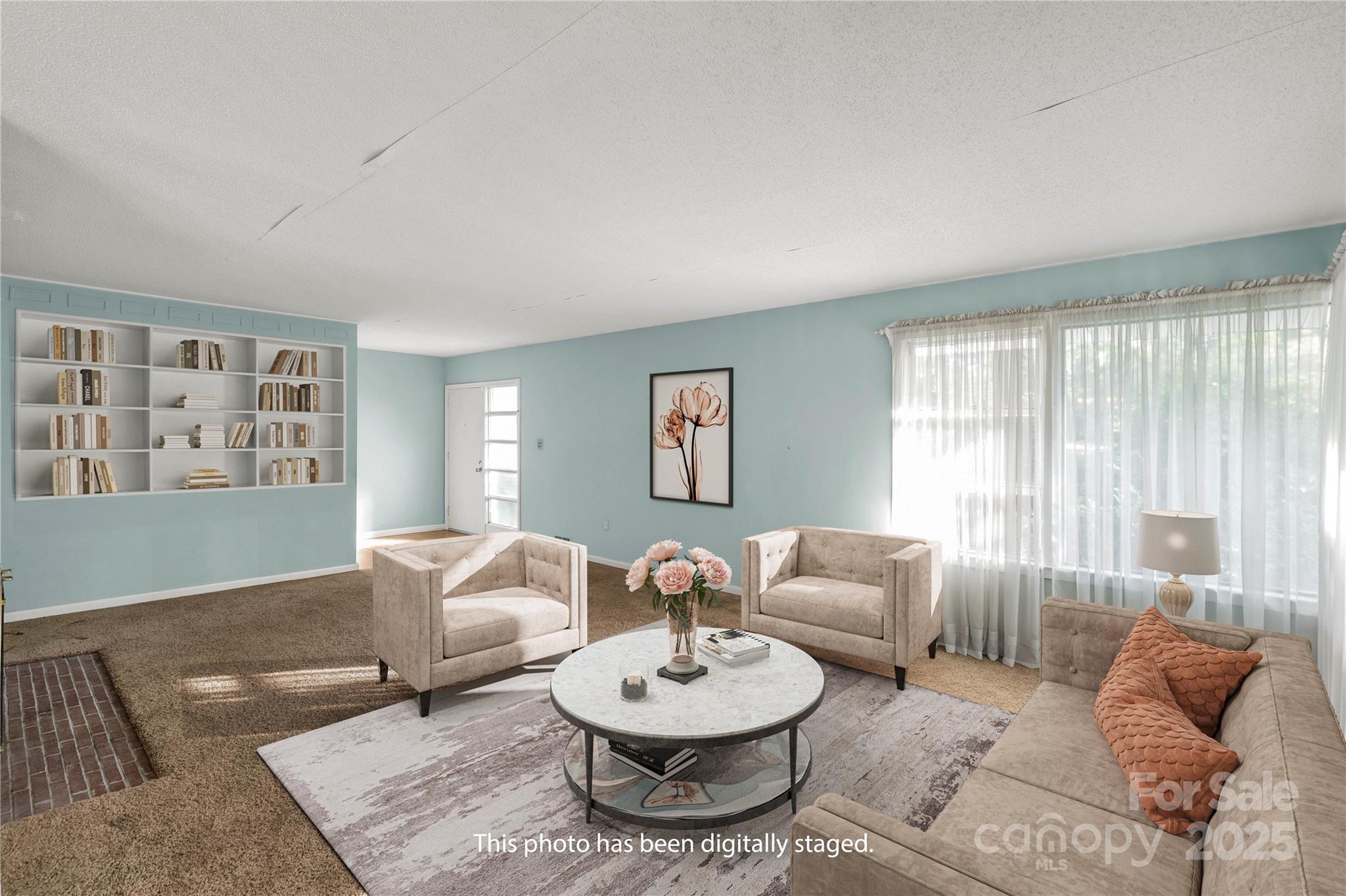 406 Pine Street Lancaster, SC 29720 - Photo 10 of 31 a living room with furniture and a large window