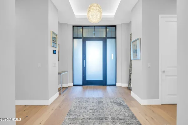 a view of an entryway door