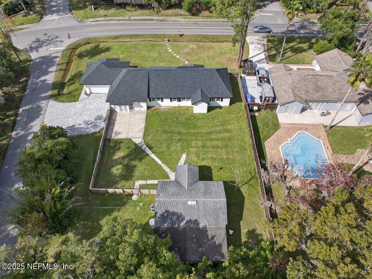 10779 Scott Mill Road Jacksonville, FL 32223 - Photo 67 of 82 an aerial view of a house with a swimming pool