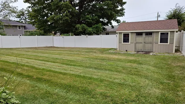 a backyard of a house
