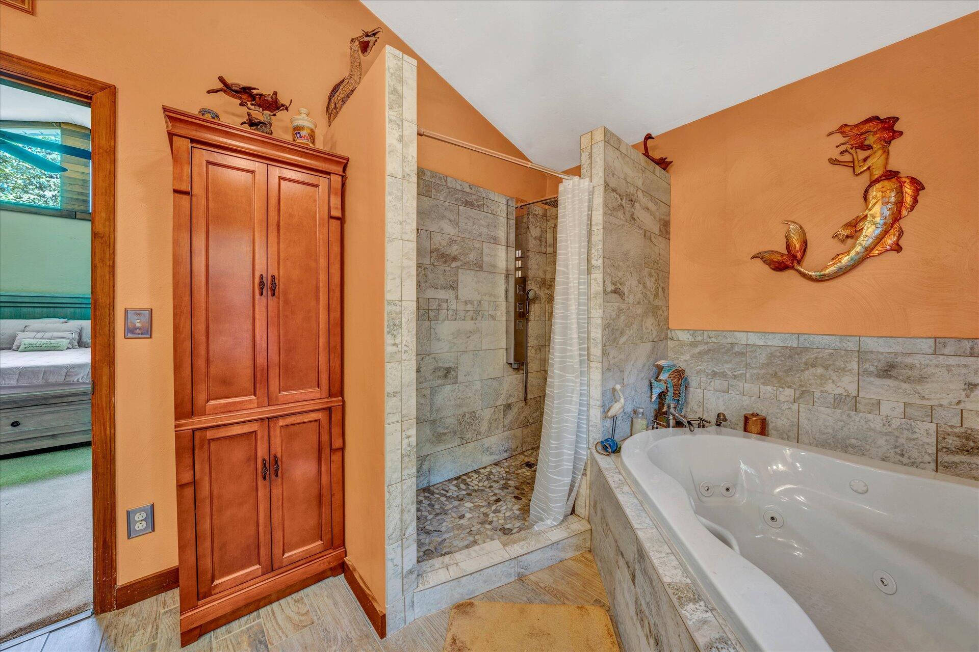 1182 Rabbit Drive Thaxton, VA 24174 - Photo 26 of 58 a bathroom with a bathtub and a shower