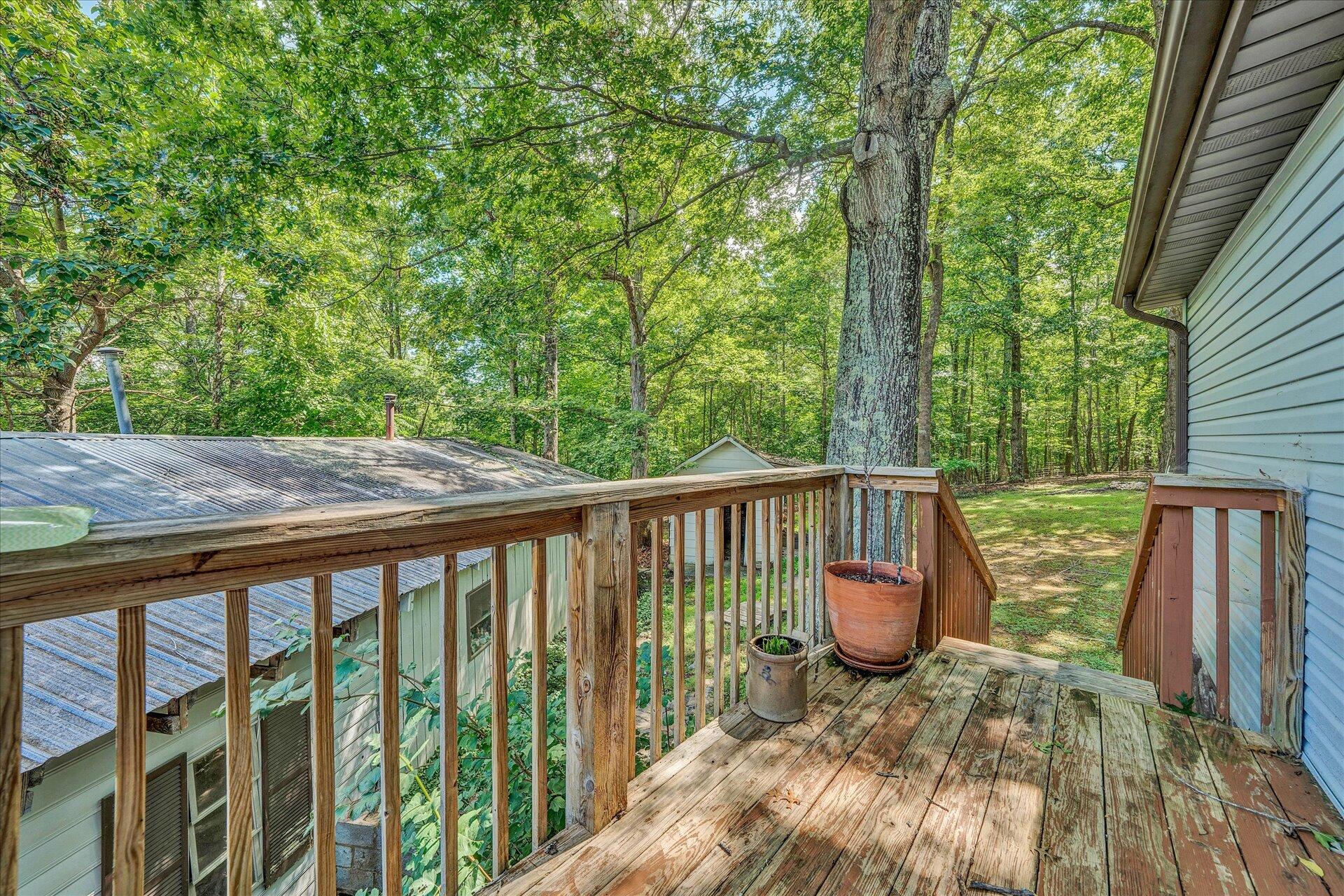 1182 Rabbit Drive Thaxton, VA 24174 - Photo 27 of 58 a view of balcony with wooden floor and outdoor space