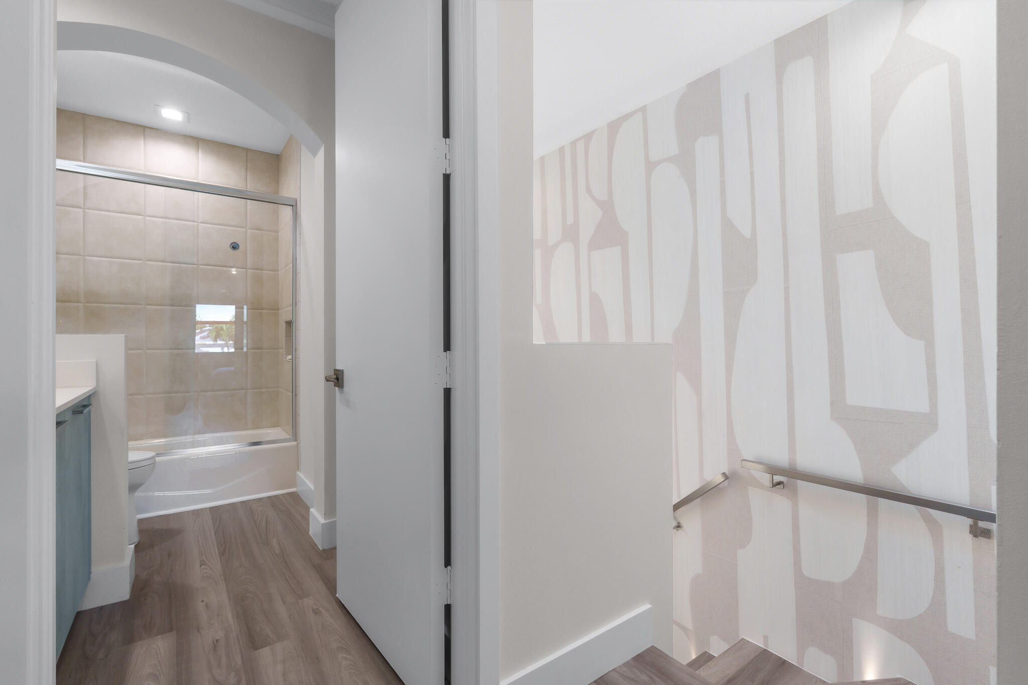 7952 Trieste Place Delray Beach, FL 33446 - Photo 32 of 59 a bathroom with a shower and a tub