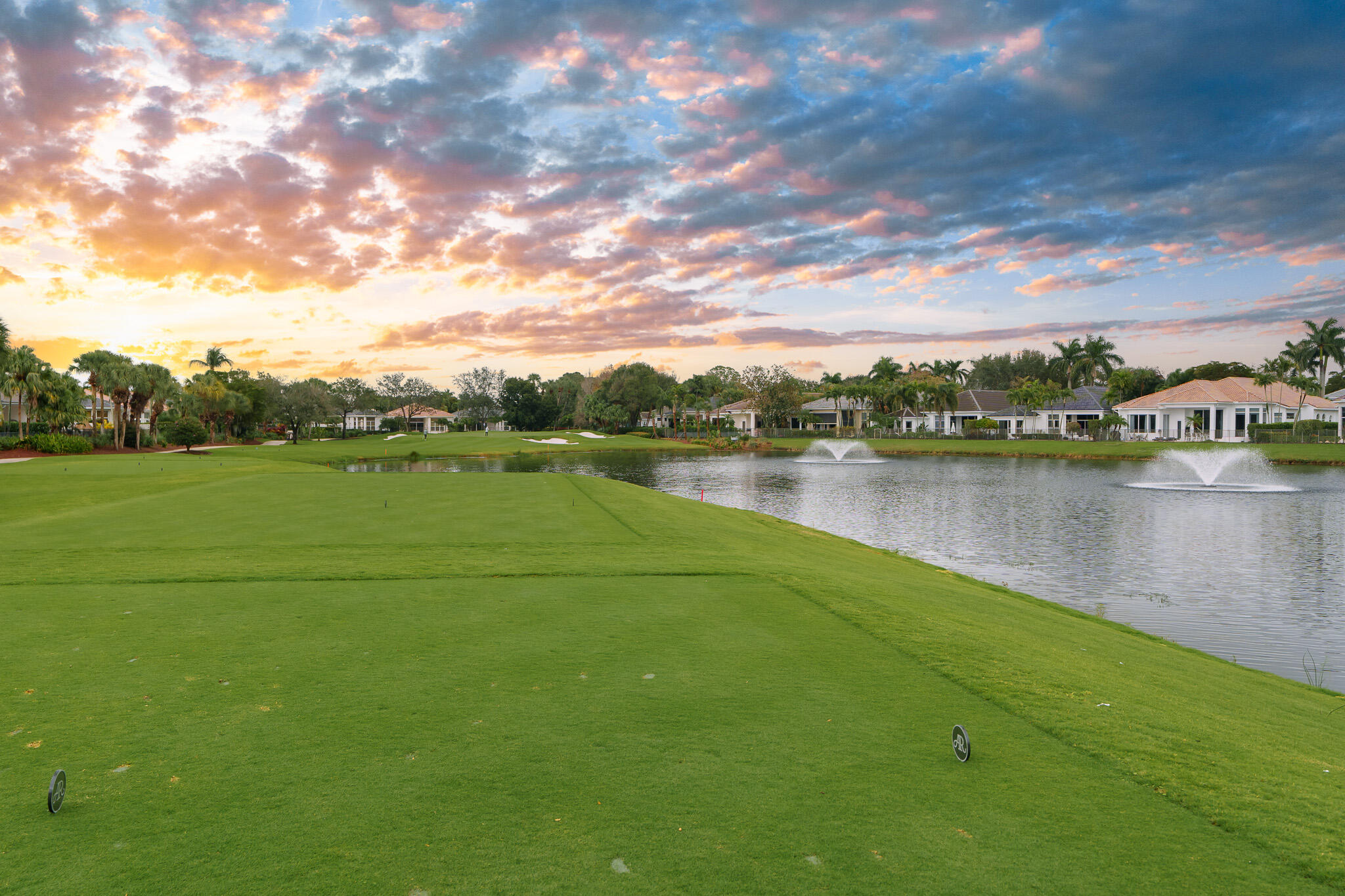 7952 Trieste Place Delray Beach, FL 33446 - Photo 37 of 59 a view of a lake with houses in the back